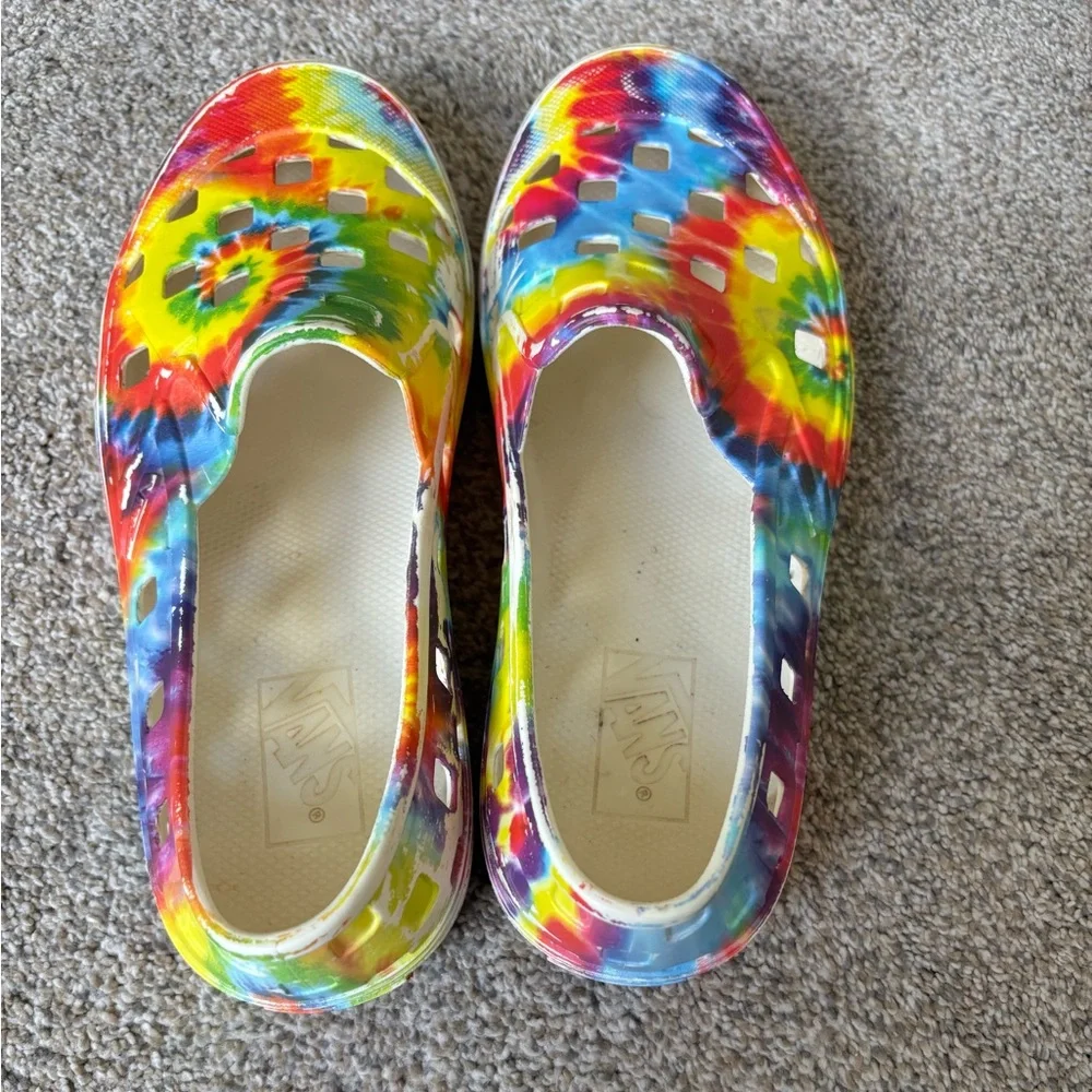 Vans‎ - Kids Unisex LightweightRubber Slip On Water Shoe - Size 5 - Tye-Dye